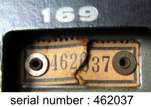 model & serial number